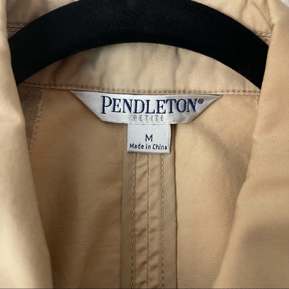 Pendleton Petite Beige Jacket 100% Cotton - image 5
